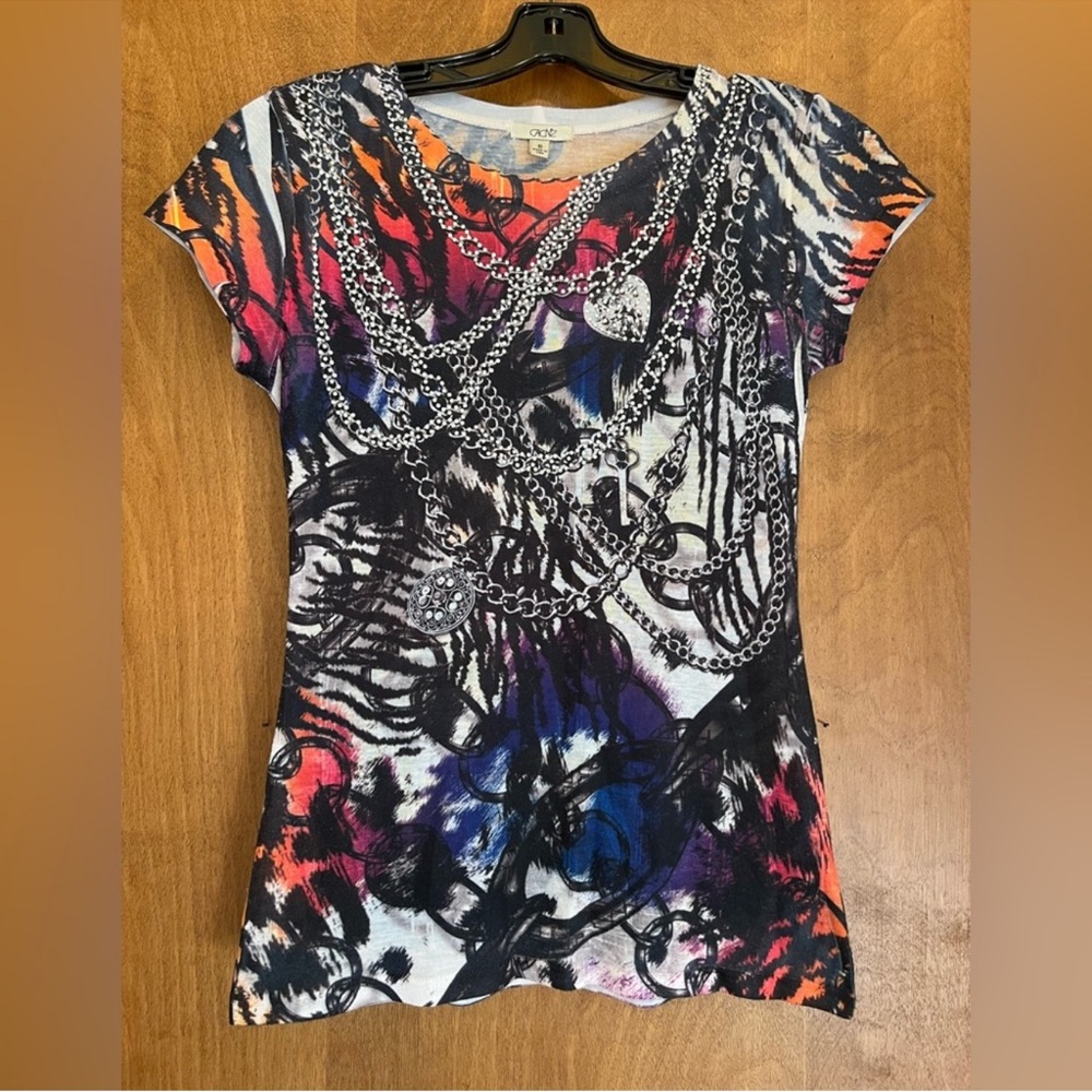 Cache Women's Multicolor Graphic Top - image 2